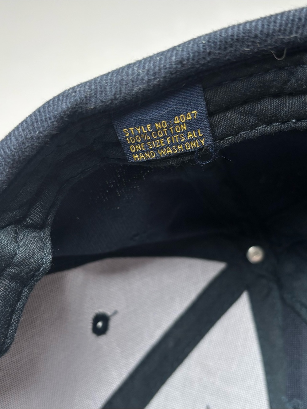 Vintage St Andrews Scotland Golf Hat Cap Navy Blue Thistle Emblem Sandwich Brim - Picture 3 of 6
